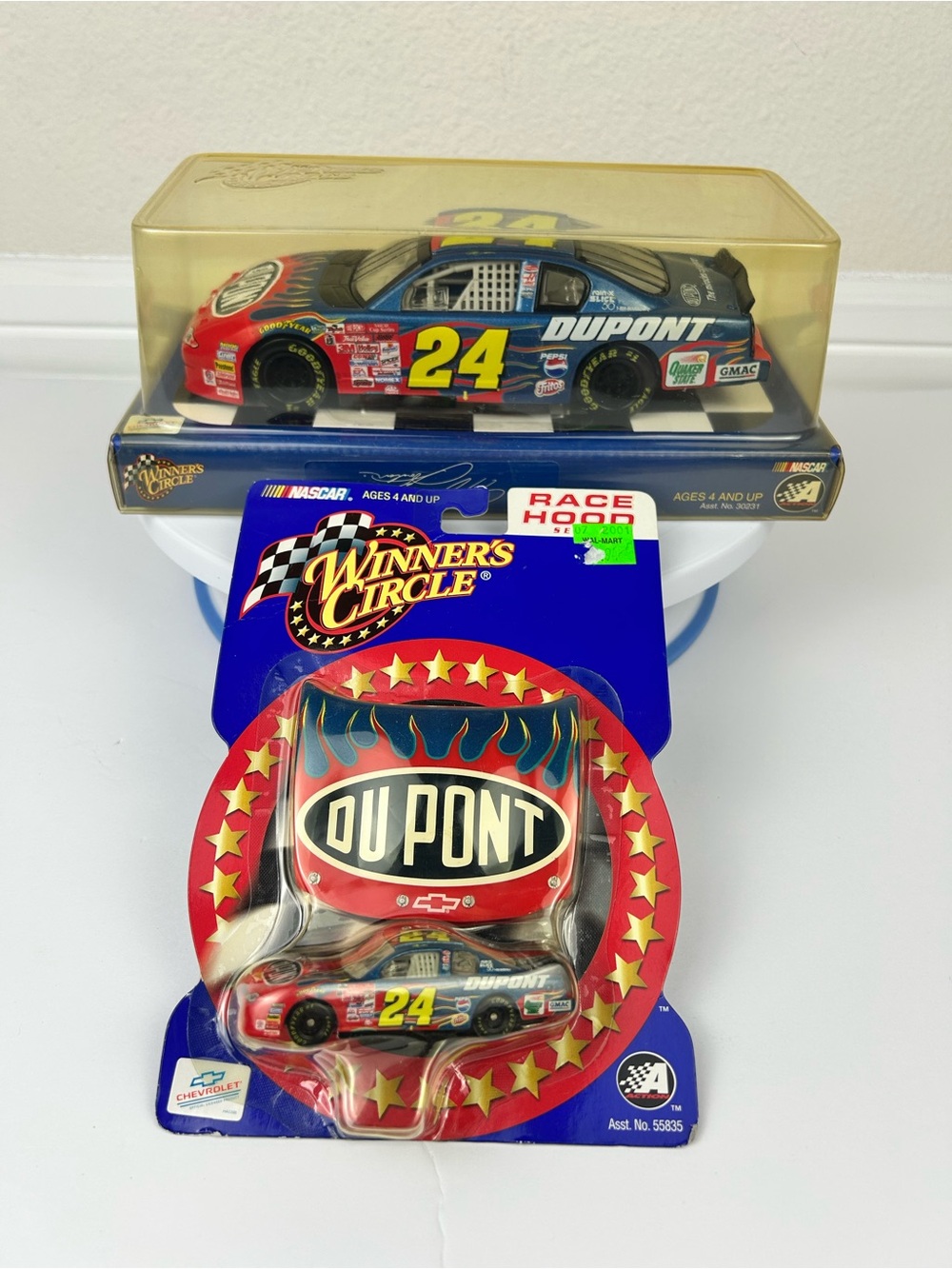 Jeff Gordon #24 DuPont 2001 Chevrolet Diecast Car Set 1/24 1/64 Winner's Circle